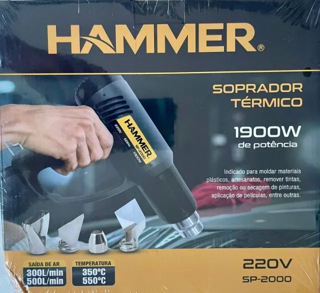 Soprador Térmico Hammer 1900W 220v Profissional com 4 Bicos + Garantia