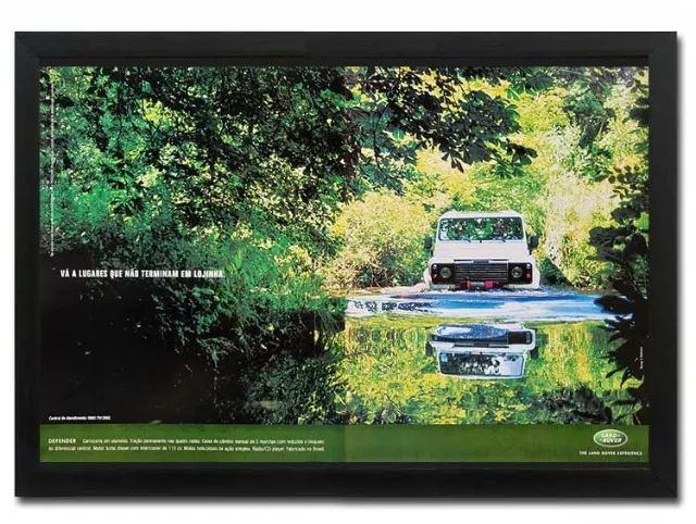 Land Rover Defender - Quadro decorativo com propaganda original - Foto 2