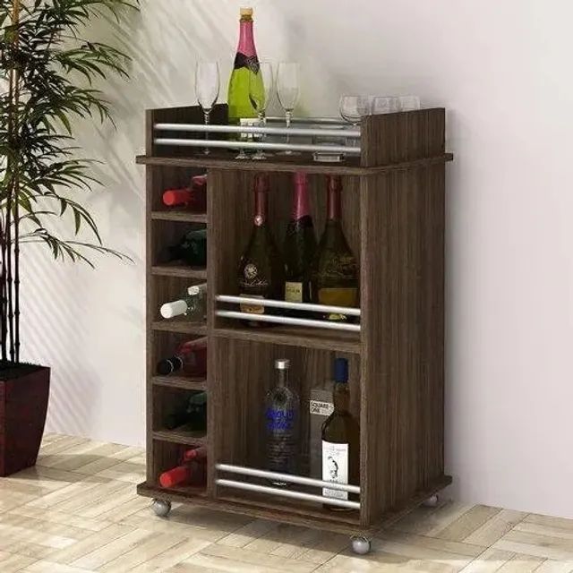 Promoção Mesa Adega Marrom E   