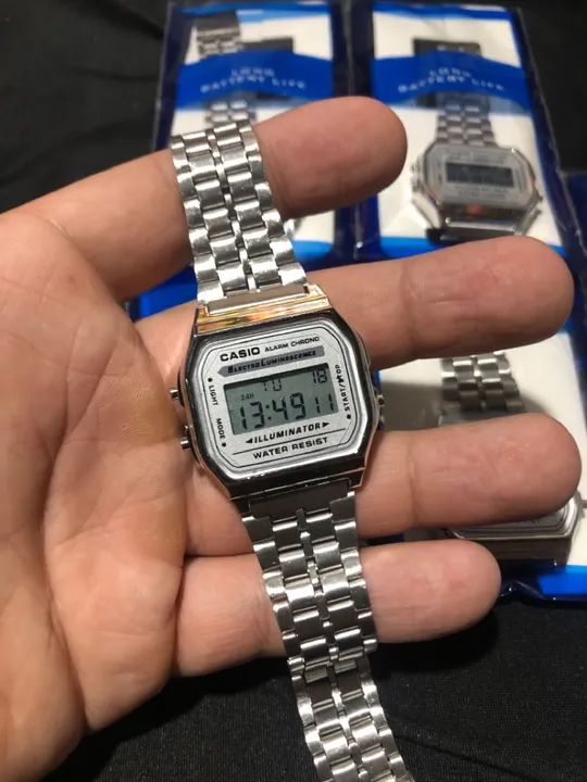 Relógio Casio Digital Masculino Prata - Foto 2