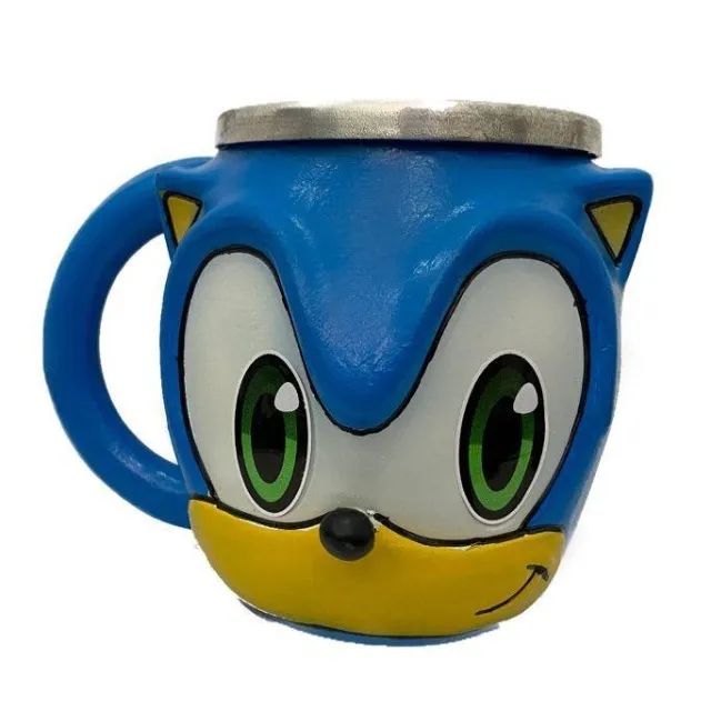 Caneca 3D Sonic Game Personalizada feita de Resina