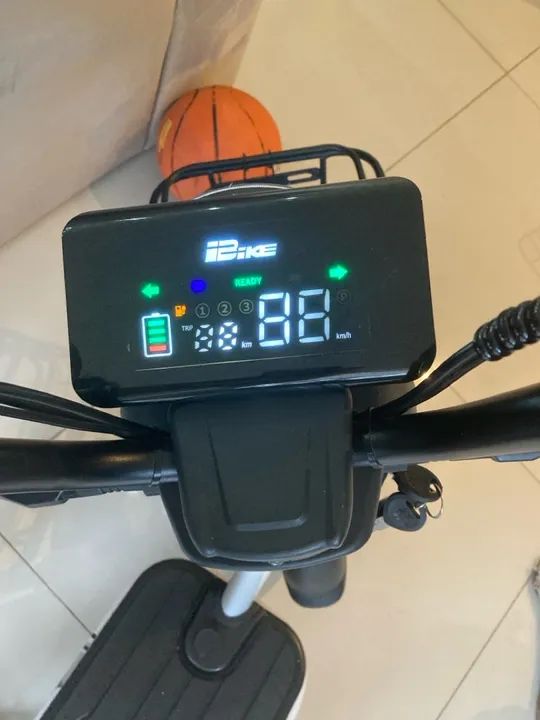 Bicicleta Bike Elétrica Scooter Cesto Não Precisa Cnh 350w - Foto 4