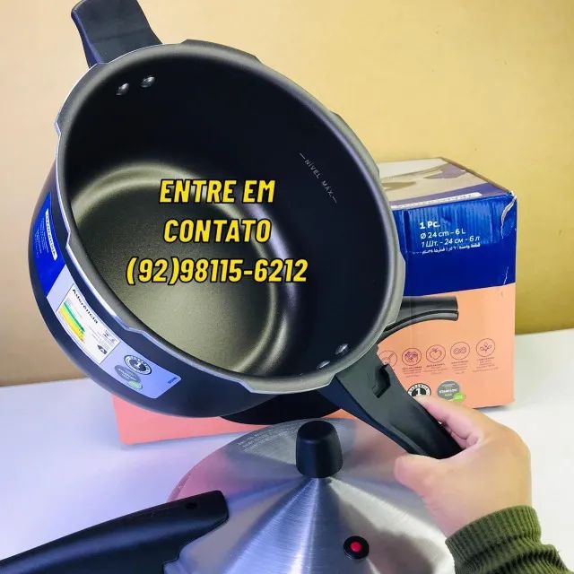 Panela de Pressão 6L Tramontina Vancouver-Entregas 9h as 22h