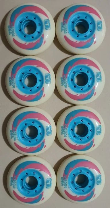8 Rodas Novas TRAXART REVOLT 80mm para Patins Inline 