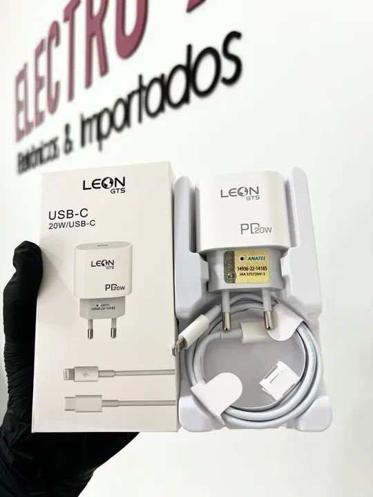 CARREGADOR DE IPHONE USB-C TURBO LEON