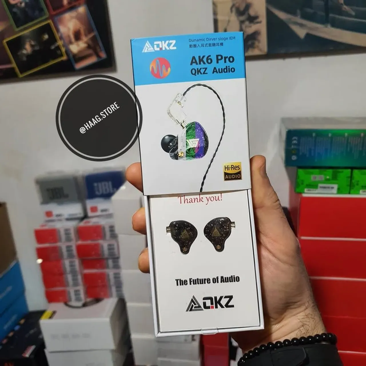 Fone Profissional Qkz AK6-pro/cabo removível/microfone/graves+/Retorno de Palco-Games
