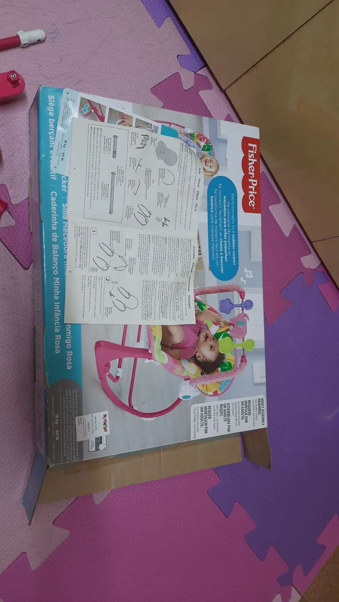 Cadeirinha de Bebê Fisher-Price - Divertida e Confortável Menina - Foto 5