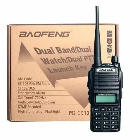 Rádio Comunicador Baofeng Dual Band Rádio Fm + Fone Uv 82