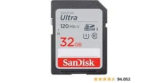 Cartão de Memória Sd Sandisk 32gb Ultra 120Mbs Classe c10 - Foto 2
