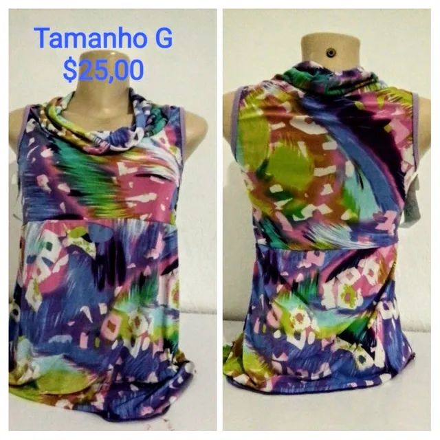 Blusas femininas tamanho G  - Foto 4