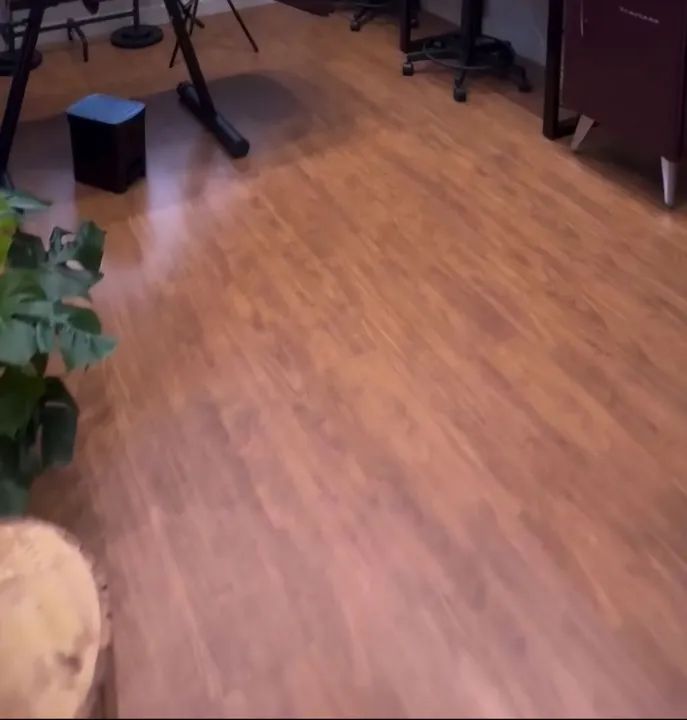 Piso laminado click e manta