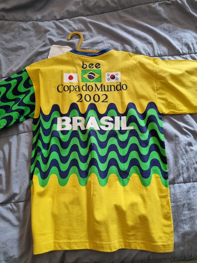 Camisa Original Brasil Copa do Mundo 2002 Tamanho G, Camisa Masculina  Usado 90194051