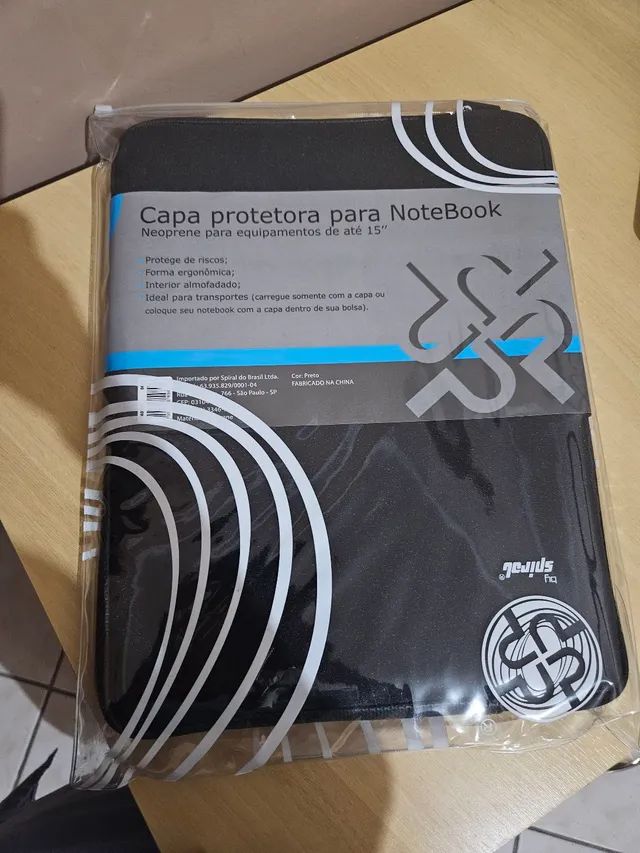 Capa protetora Notebook até 15" neoprene - Spiral  - Foto 2