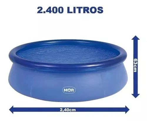 Piscina Inflável De 2400 Litros Redonda Mor 001053 - Lacrada na Caixa - Foto 2