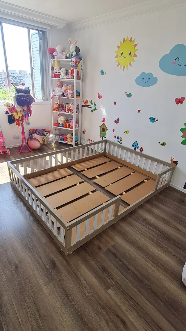 Cama Infantil Montessoriana Led Nina com Nicho - Branco - MADEIRA STORE - Cama  Infantil - Magazine Luiza