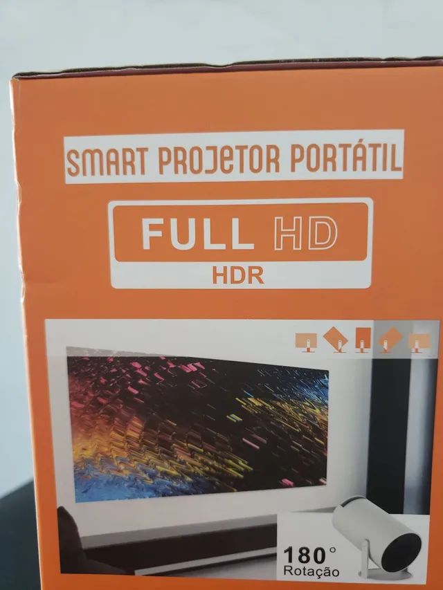 Projetor mini 180 graus full hd - Foto 2