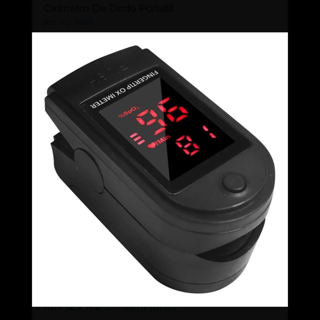 OXÍMETRO PORTÁTIL APARELHO SATURAÇÃO SANGUÍNEO 