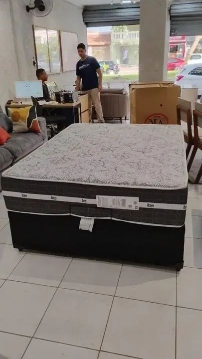 Cama De Casal Box Spolk Com Baú