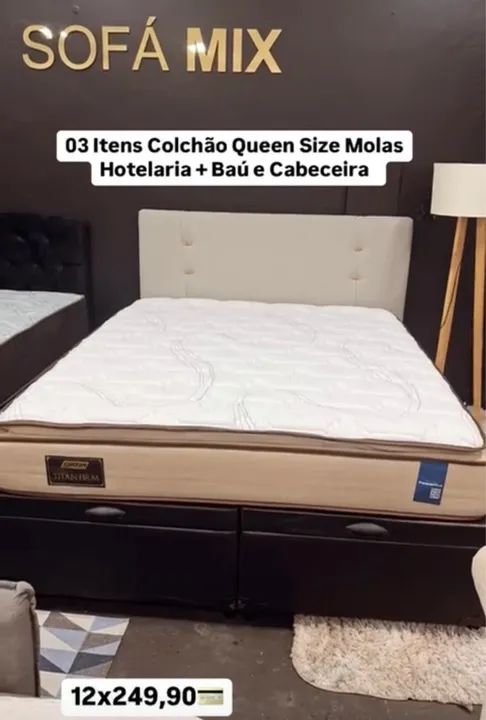 Colchão casal espuma dupla face  24 cm  - Foto 4