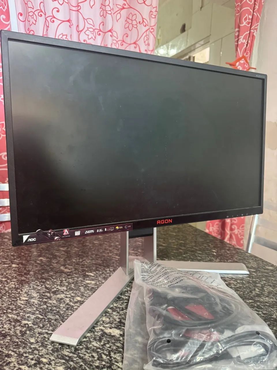 Monitor gamer 240hz e 0,5ms Aoc agon