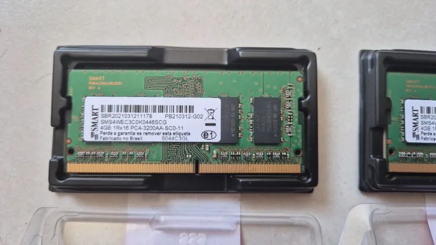 Kit 2x4GB SoDIMM DDR4 3200 Mhz - Marco: Smart - para notebooks - Foto 3