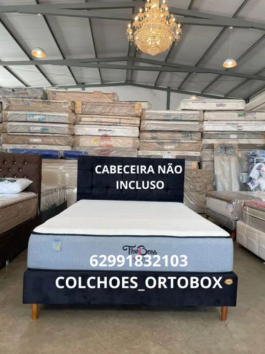 Base e Colchão Casal de espuma d33 da Plumatex