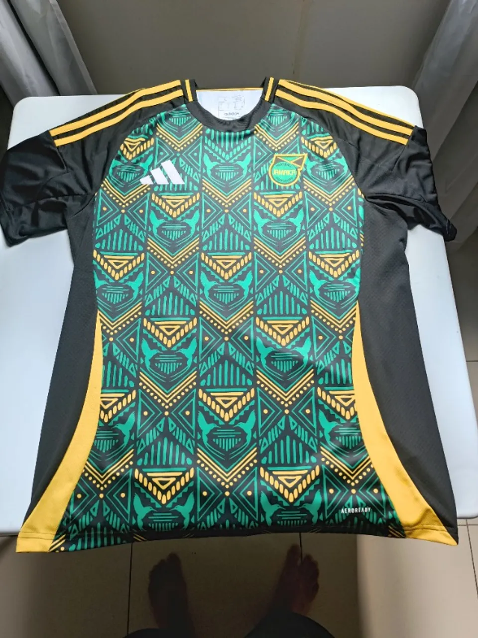 2024 camisa oficial adidas jamaica reserva