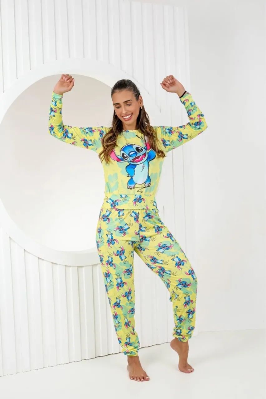 Pijama longo Stitch - Foto 2