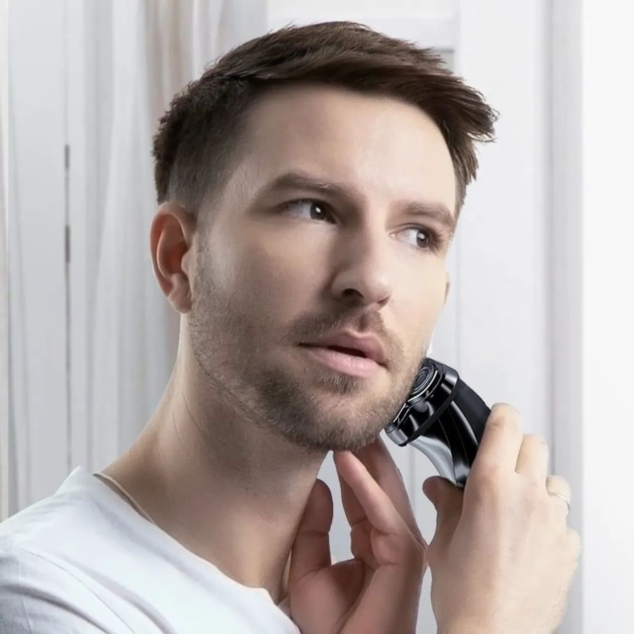 Barbeador elétrico XIAOMI Enchen/3 lâminas flutuantes/display lcd/lavável/ Recarregável  - Foto 3