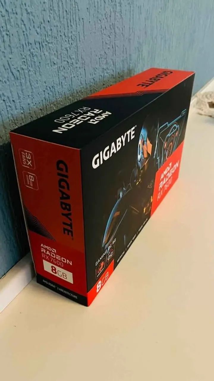 RX 7600 Gigabyte Triple Fan (poder de 4060/5050) - Pouco Uso | Testagem e instalação  - Foto 3