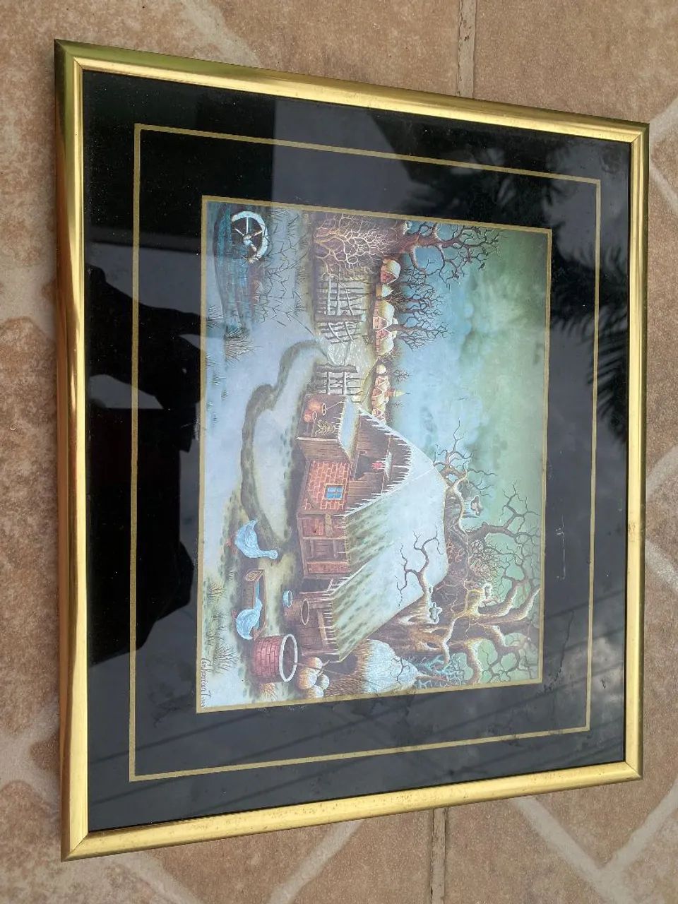 Quadro decorativo com moldura