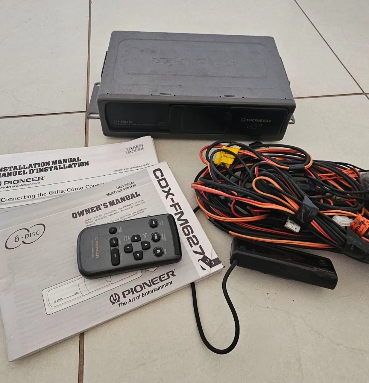 Pioneer CDX-FM627 CD Changer e acessórios