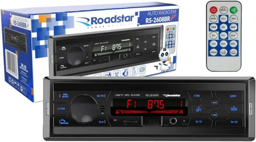 Radio Usb Roadstar Bluetooth Usb Aux Sd Fm Não Toca Cd 2604
