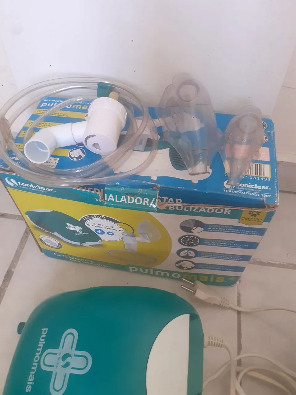 Inalador/Nebullizador Soniclear Pulmomáis - Novo - Foto 2