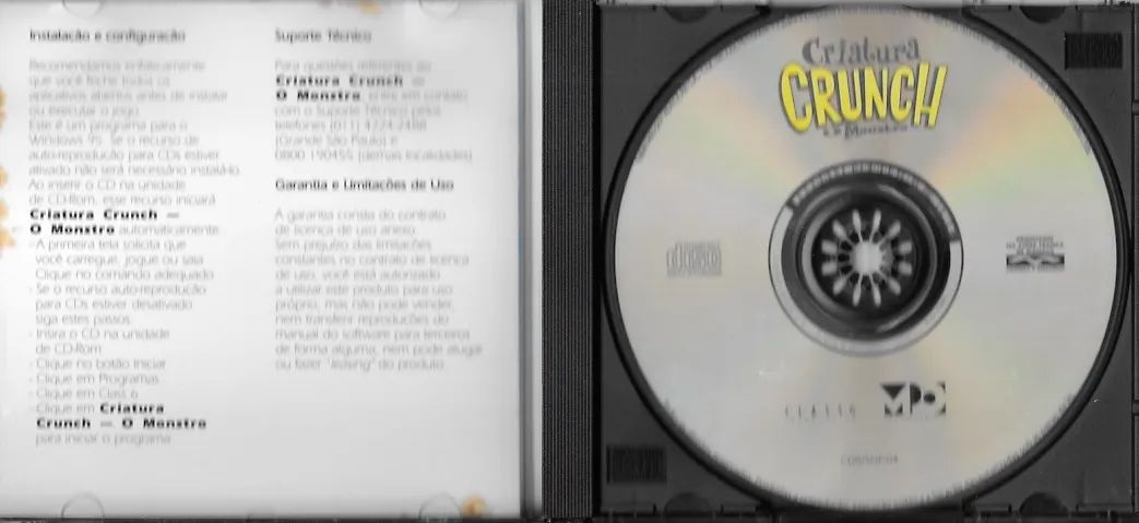 CD-ROM: Criatura Crunch - o monstro (p/ Microsoft Windows® 95) Class 6 Interactive, 1996 - Foto 2