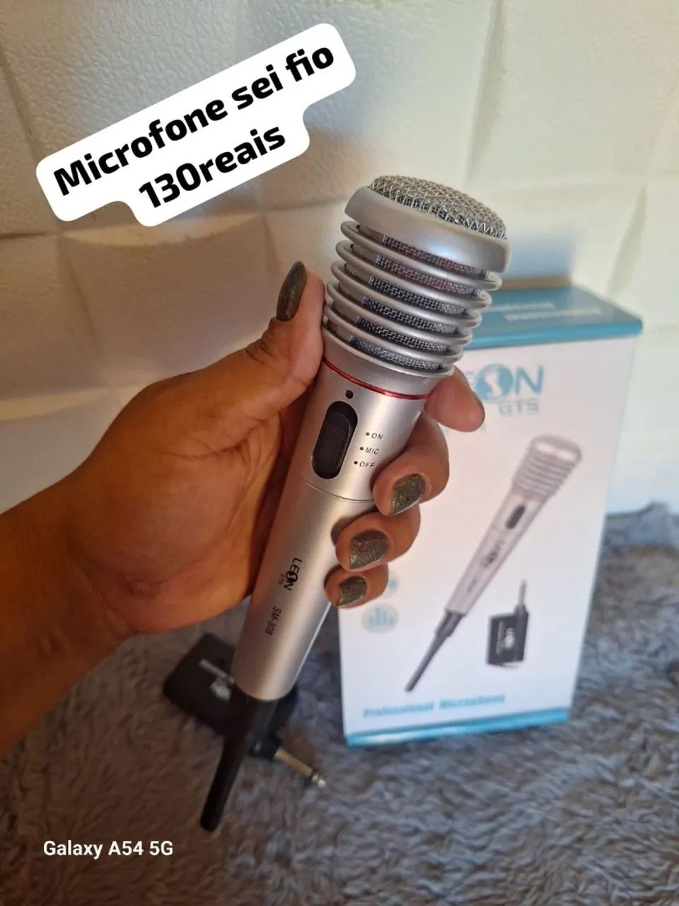 Microfone Sem Fio Leon GTS SM-308 - Foto 2