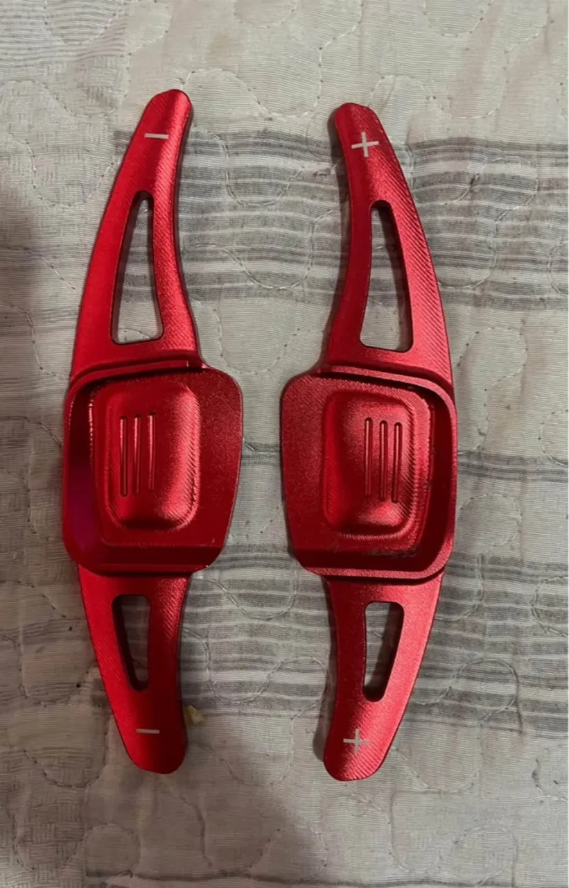 Paddle shift vermelho extensor de troca de marchas no volante (BORBOLETAS)