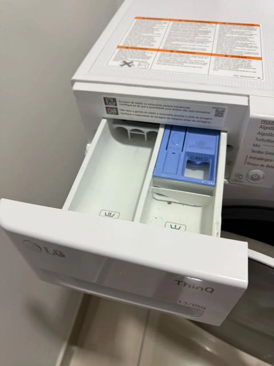 Máquina de Lavar/secar LG ThinQ 13kg semi-nova  - Foto 5