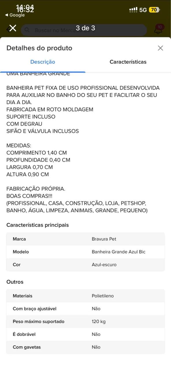 Banheira grande para pet shop - Foto 3