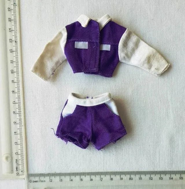 Brinquedos - Roupinhas Skipper (Franquia Barbie) - Conjunto Jeans - Mattel - Anos 90