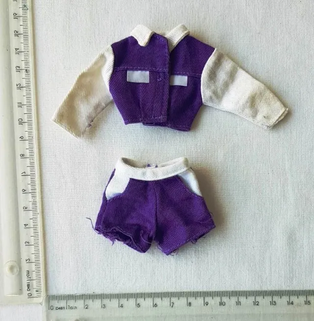 Brinquedos - Roupinhas Skipper (Franquia Barbie) - Conjunto Jeans - Mattel - Anos 90