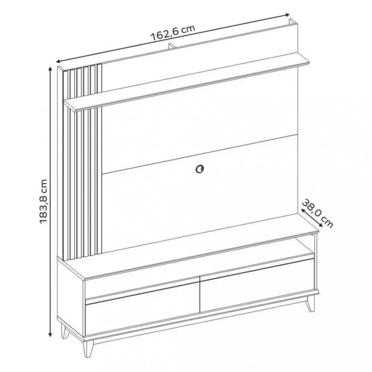 Rack Home para TV com Painel Moderno - Foto 5