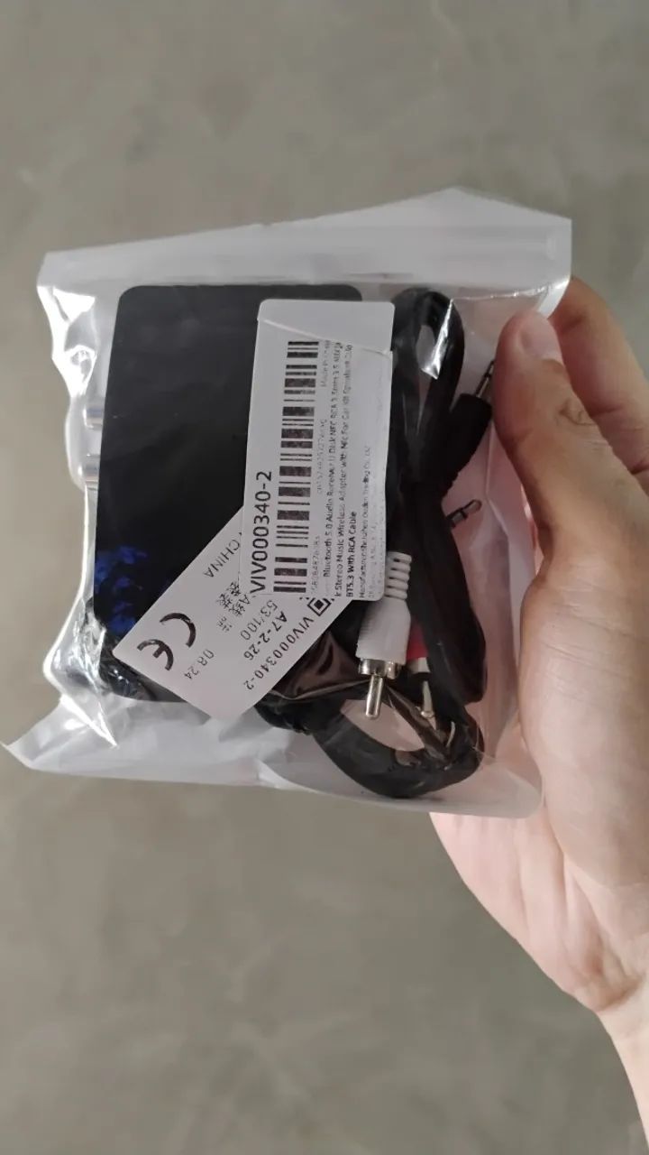 ADAPTADOR RECEPTOR BLUETOOTH 5.3 - SEM FIO - PARA SOM / TV / PC - COM CABOS - NOVO - Foto 2