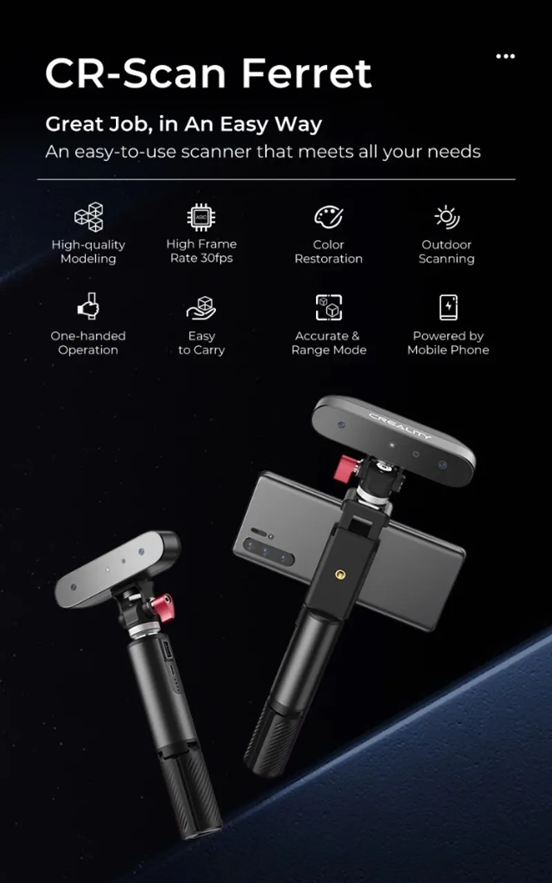 scanner 3d Creality Ferret Pro