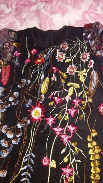 Vestido Infantil Floral Bordado - Foto 3