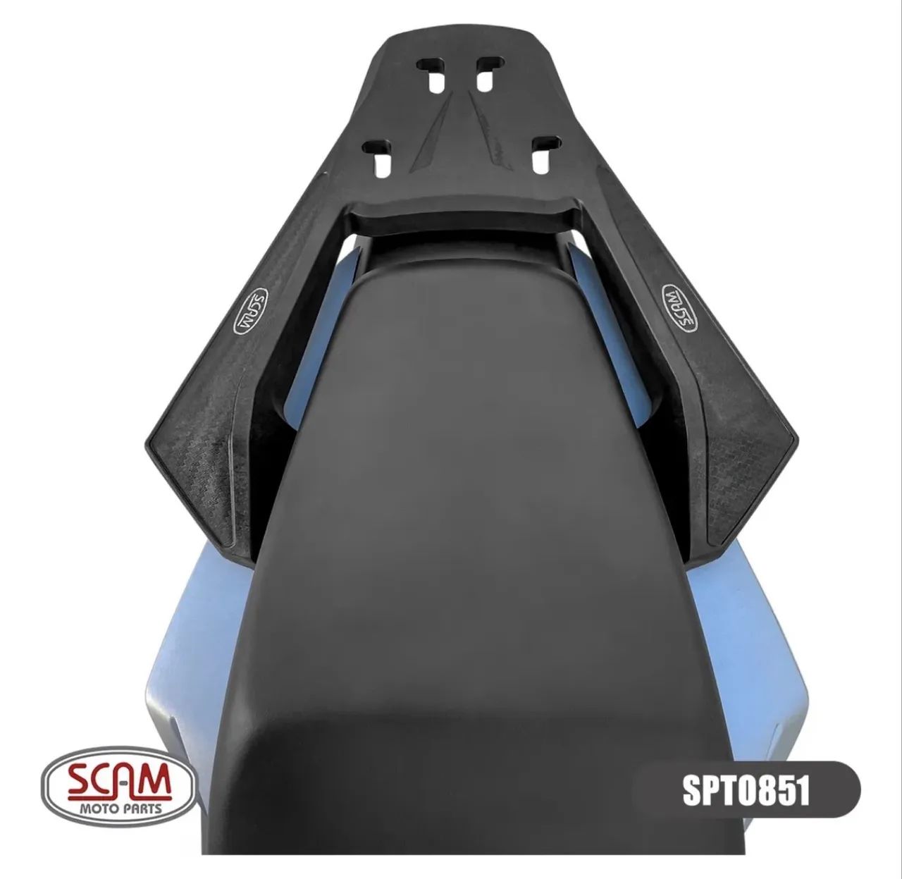 Suporte Bau Bagageiro Scam Fiber Force Cg160 Titan Fan 2025+ - Foto 2