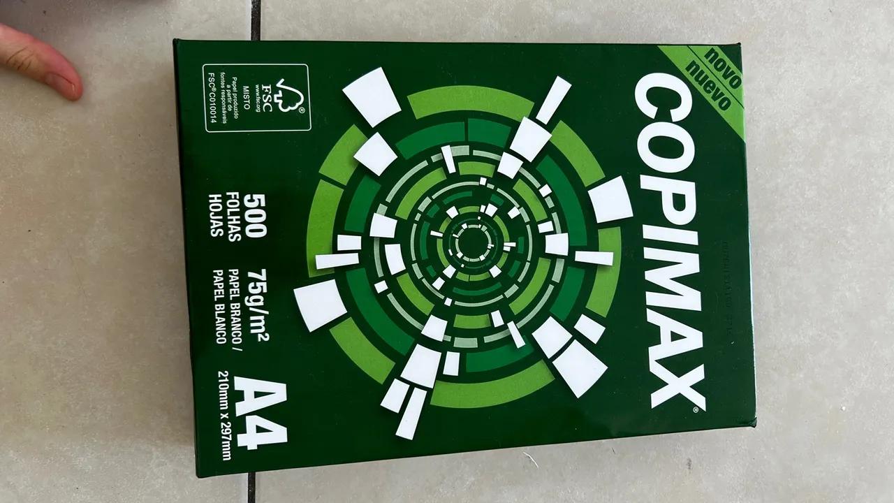 Resma papel A4 75g/m2 500fls Copimax