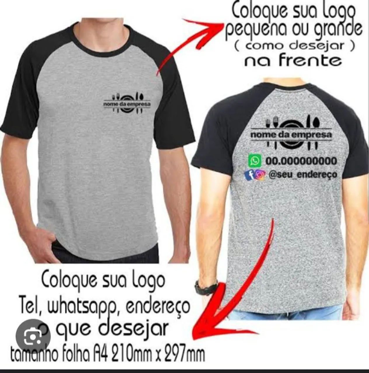Uniformes personalizado  . Com sua logomarca 