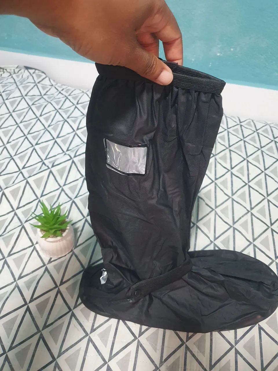 Capa de chuva para bota ou sapato motoqueiro - Foto 2