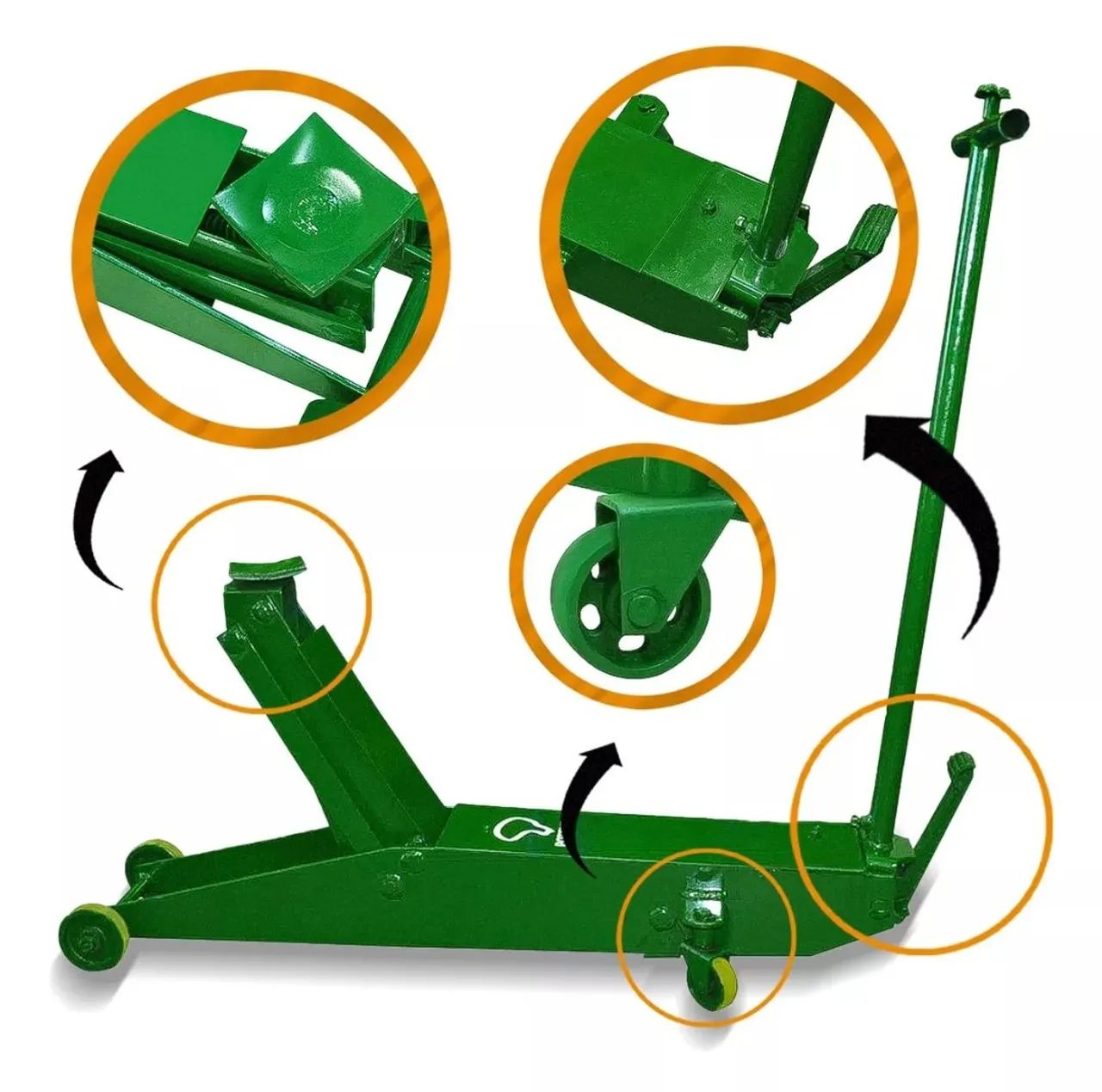 Macaco Hidráulico Jacaré 2 Toneladas longo potente 54 centímetros - Foto 6